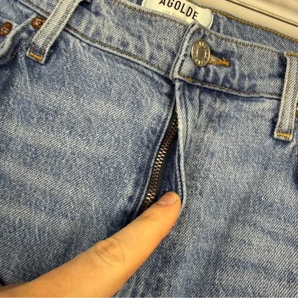 AGOLDE Harper Crop Straight Leg Hassle Jeans
